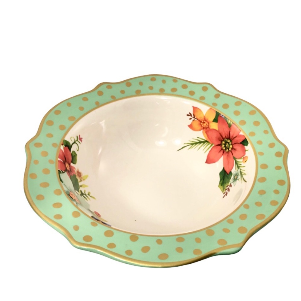 The Pioneer Women Holiday Cheer Poinsettia Bowl